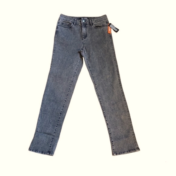 NWT Joe fresh stone Wash High Rise Denim Ankle Crop Jeans Size 29 - Picture 1 of 11